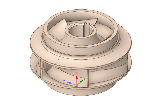 泵三维模型20:双吸泵叶轮model